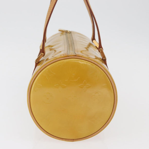 LOUIS VUITTON Monogram Vernis Bedford Hand Bag Beige M91006 LV Auth 180618
