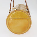LOUIS VUITTON Monogram Vernis Bedford Hand Bag Beige M91006 LV Auth 180618-4