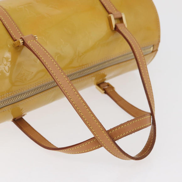 LOUIS VUITTON Monogram Vernis Bedford Hand Bag Beige M91006 LV Auth 180618