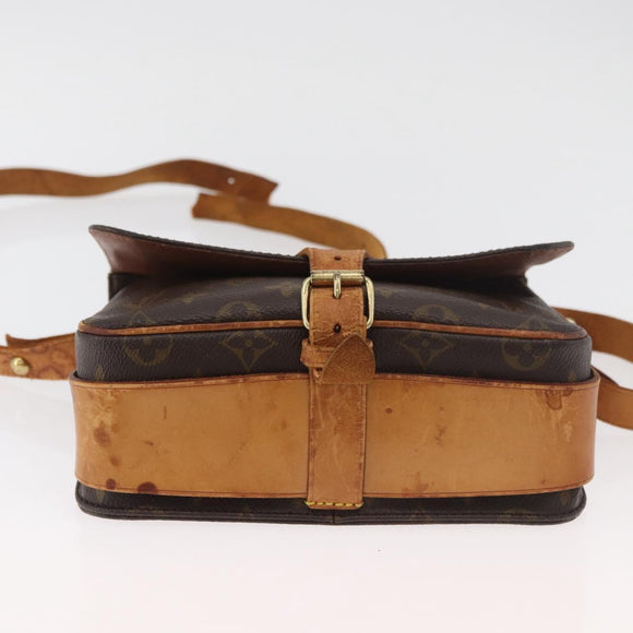 LOUIS VUITTON Monogram Cartouchiere MM Shoulder Bag M51253 LV Auth 180619