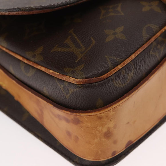 LOUIS VUITTON Monogram Cartouchiere MM Shoulder Bag M51253 LV Auth 180619
