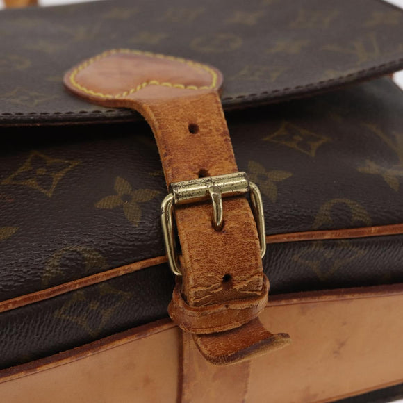 LOUIS VUITTON Monogram Cartouchiere MM Shoulder Bag M51253 LV Auth 180619