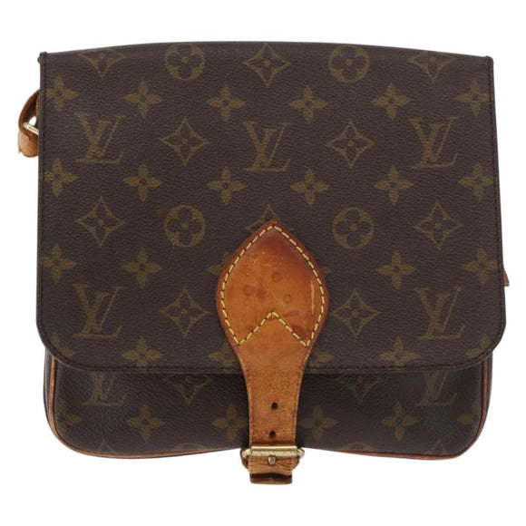 LOUIS VUITTON Monogram Cartouchiere MM Shoulder Bag M51253 LV Auth 180619