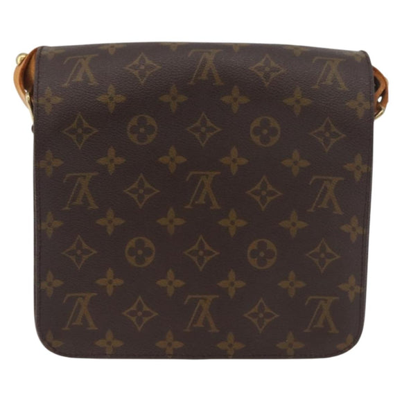 LOUIS VUITTON Monogram Cartouchiere MM Shoulder Bag M51253 LV Auth 180619