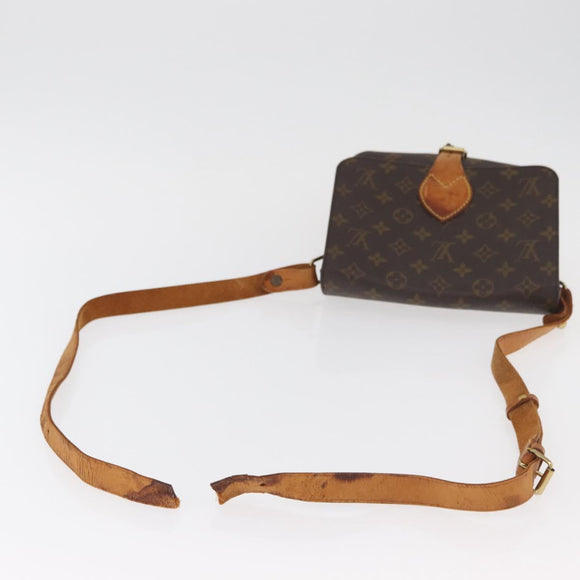 LOUIS VUITTON Monogram Cartouchiere MM Shoulder Bag M51253 LV Auth 180619