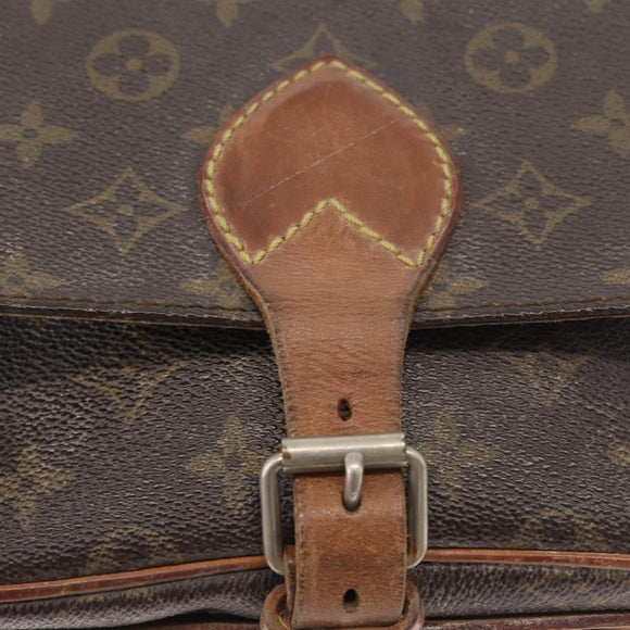 LOUIS VUITTON Monogram Cartouchiere MM Shoulder Bag M51253 LV Auth 180623