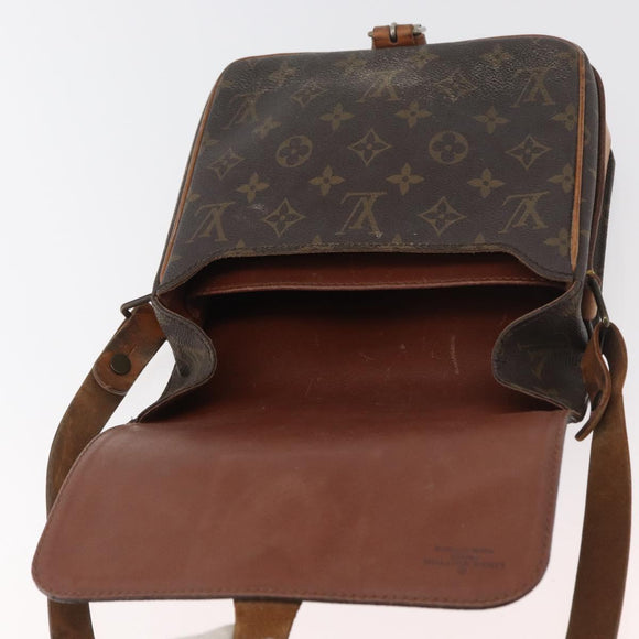 LOUIS VUITTON Monogram Cartouchiere MM Shoulder Bag M51253 LV Auth 180623