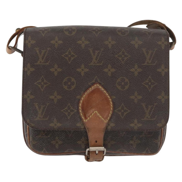 LOUIS VUITTON Monogram Cartouchiere MM Shoulder Bag M51253 LV Auth 180623