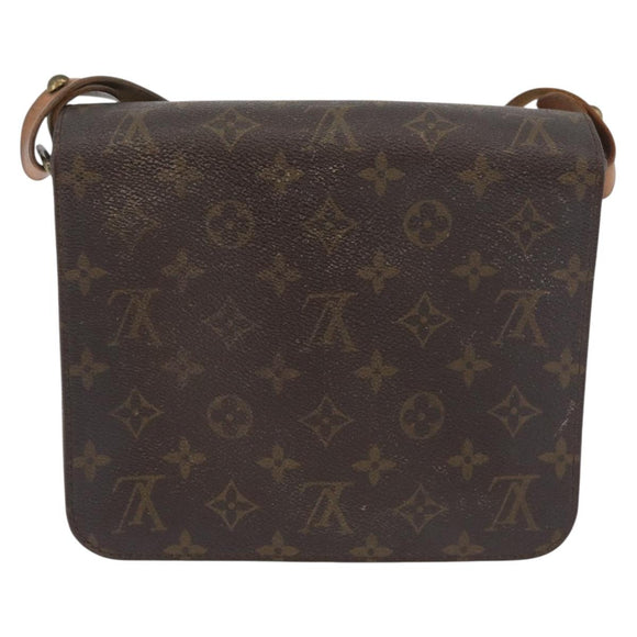 LOUIS VUITTON Monogram Cartouchiere MM Shoulder Bag M51253 LV Auth 180623