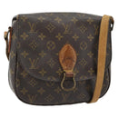 LOUIS VUITTON Monogram Saint Cloud GM Schoudertas M51242 LV Auth 180625-1