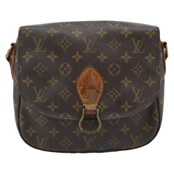 LOUIS VUITTON Monogram Saint Cloud GM Schoudertas M51242 LV Auth 180625