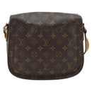 LOUIS VUITTON Monogram Saint Cloud GM Schoudertas M51242 LV Auth 180625-2