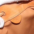 CELINE Macadam Canvas Purse Shoulder Bag PVC Leather Brown Gold Auth 180626A-16