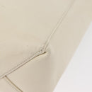 CELINE Tote Bag Leather 2way Ivory Gold Auth 180628-16