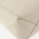 CELINE Tote Bag Leather 2way Ivory Gold Auth 180628-17