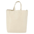 CELINE Tote Bag Leather 2way Ivory Gold Auth 180628-13