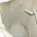 CELINE Tote Bag Leather 2way Ivory Gold Auth 180628-22