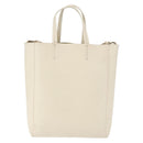 CELINE Tote Bag Leather 2way Ivory Gold Auth 180628-2