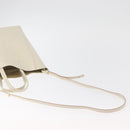 CELINE Tote Bag Leather 2way Ivory Gold Auth 180628-8