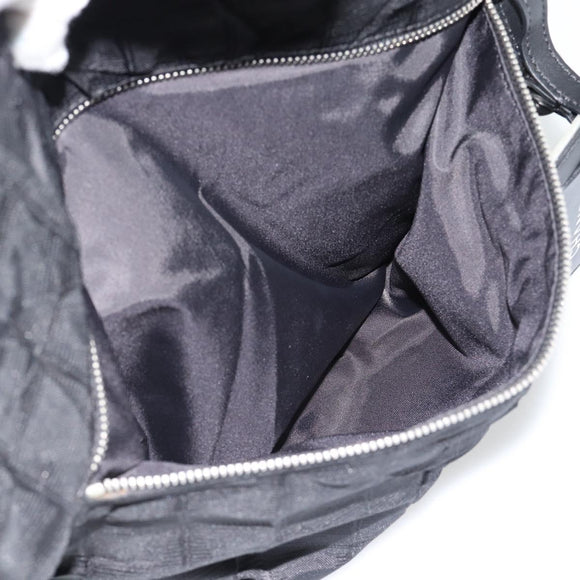 CHANEL New Travel Line Tote Bag Nylon Black Silver CC Auth 180630A