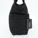 CHANEL New Travel Line Tote Bag Nylon Black Silver CC Auth 180630A-3