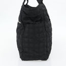 CHANEL New Travel Line Tote Bag Nylon Black Silver CC Auth 180630A-4