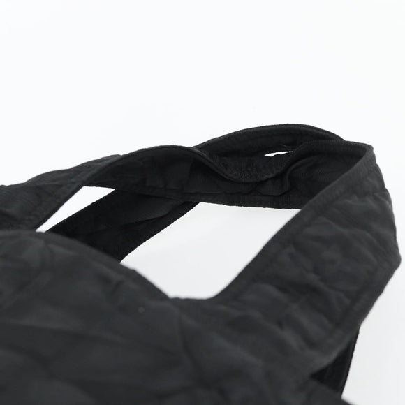 CHANEL New Travel Line Tote Bag Nylon Black Silver CC Auth 180630A