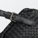 BOTTEGA VENETA INTRECCIATO Hand Bag Leather Black Auth 180631SAV-10