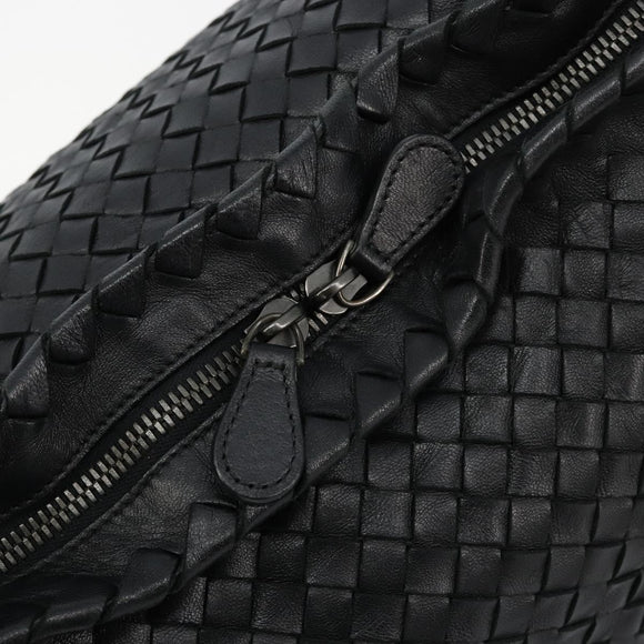 BOTTEGA VENETA INTRECCIATO Hand Bag Leather Black Auth 180631SAV