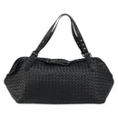 BOTTEGA VENETA INTRECCIATO Hand Bag Leather Black Auth 180631SAV-13
