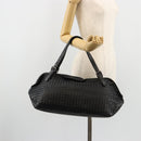BOTTEGA VENETA INTRECCIATO Hand Bag Leather Black Auth 180631SAV-23