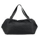BOTTEGA VENETA INTRECCIATO Hand Bag Leather Black Auth 180631SAV-2