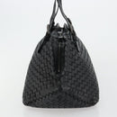 BOTTEGA VENETA INTRECCIATO Hand Bag Leather Black Auth 180631SAV-3