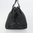 BOTTEGA VENETA INTRECCIATO Hand Bag Leather Black Auth 180631SAV-4