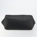 BOTTEGA VENETA INTRECCIATO Hand Bag Leather Black Auth 180631SAV-5