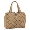 CHANEL Wild Stitch Tote Tas Leer Beige CC Auth 180632-1