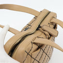 CHANEL Wild Stitch Tote Tas Leer Beige CC Auth 180632-6
