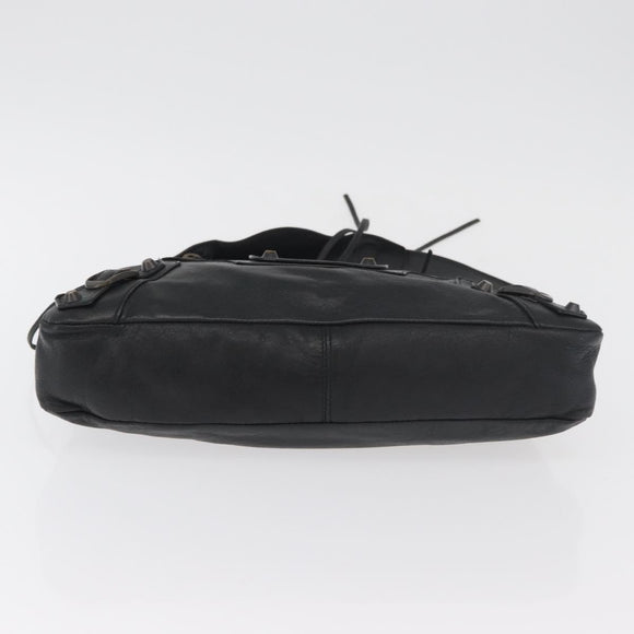 BALENCIAGA The First Hand Bag Leather 2way Black 103208 Auth 180633SAM