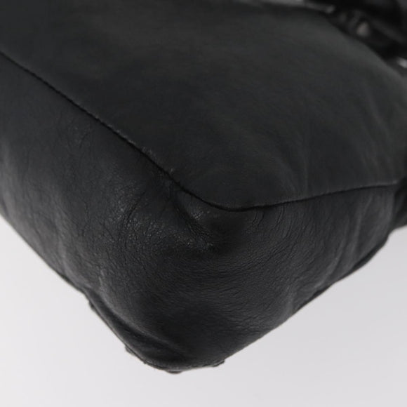BALENCIAGA The First Hand Bag Leather 2way Black 103208 Auth 180633SAM