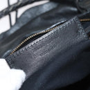 BALENCIAGA The First Hand Bag Leather 2way Black 103208 Auth 180633SAM-24