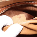 CELINE Macadam Canvas Hand Bag PVC Leather 2way Brown Gold Auth 180638A-12
