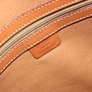 CELINE Macadam Canvas Handtasche PVC Leder Braun Gold Auth 180639-17