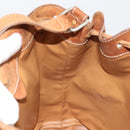 CELINE Macadam Canvas Shoulder Bag PVC Leather Brown Gold Auth 180643-20