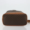 CELINE Macadam Canvas Shoulder Bag PVC Leather Brown Gold Auth 180643-5