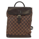 LOUIS VUITTON Damier Ebene Soho Rugzak N51132 LV Auth 180650SAV-13