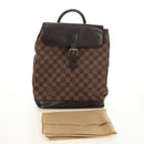LOUIS VUITTON Damier Ebene Soho Rugzak N51132 LV Auth 180650SAV-12