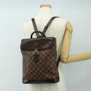 LOUIS VUITTON Damier Ebene Soho Rugzak N51132 LV Auth 180650SAV-31