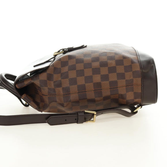 LOUIS VUITTON Damier Ebene Soho Rugzak N51132 LV Auth 180650SAV