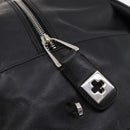 BALLY Boston Bag Leather 2way Black Auth 180652A-19