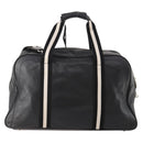 BALLY Boston Bag Leather 2way Black Auth 180652A-2